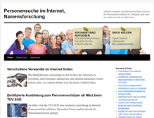 Tablet Screenshot of personensuche.biz